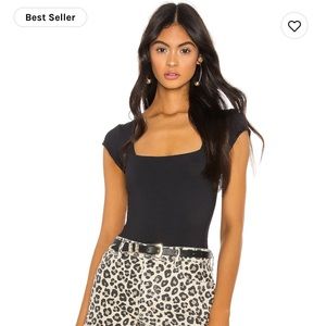 Free people square eyes bodysuit